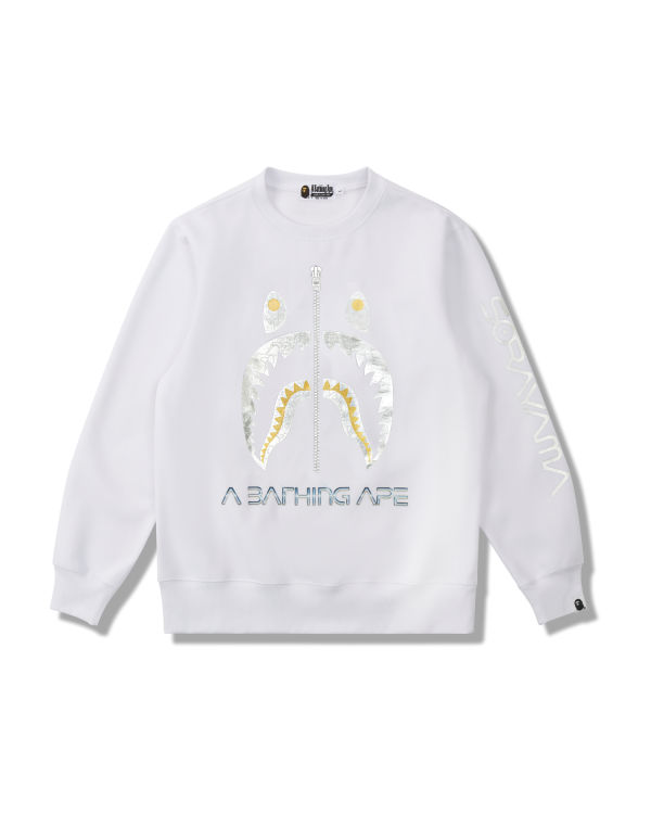 Pánské Mikiny Bape X Hajime Sorayama Shark Crewneck Bílé | 26031NXJM