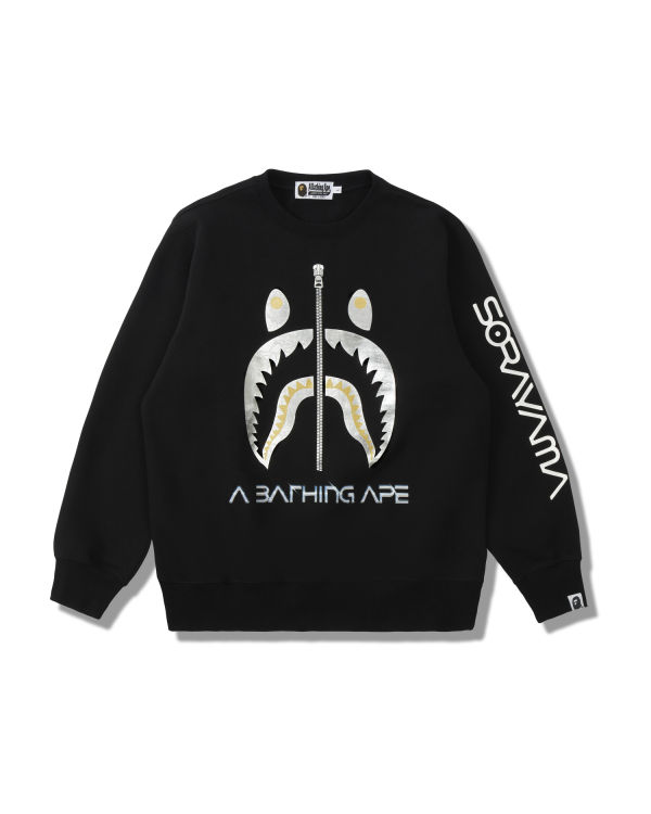 Pánské Mikiny Bape X Hajime Sorayama Shark Crewneck Černé | 35629UAQX