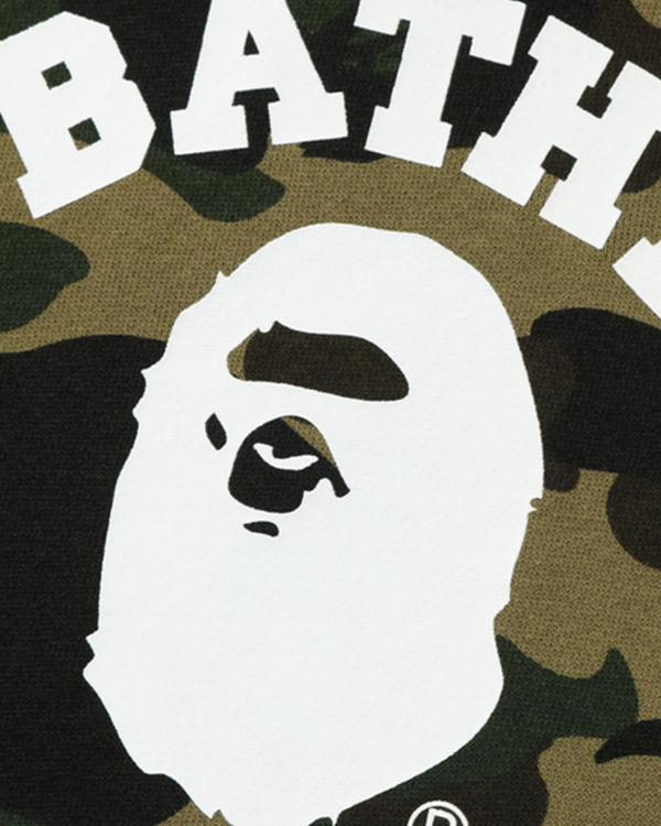 Pánské Mikiny S Kapucí Bape 1st Camo College Pullover Zelene | 09726FTRB