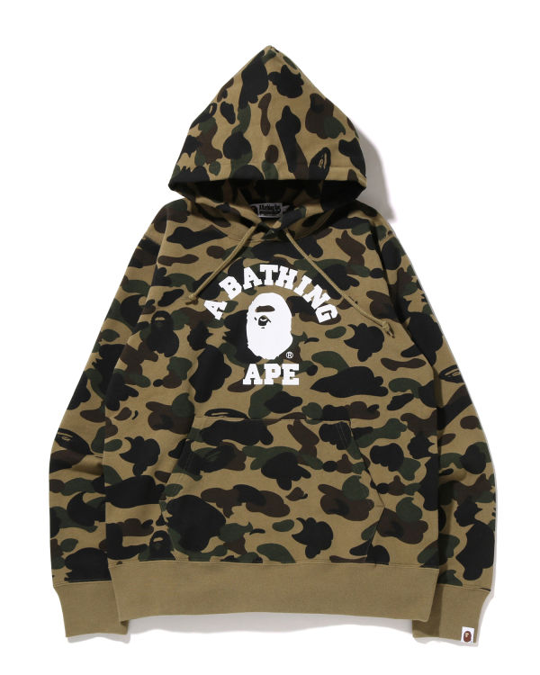 Pánské Mikiny S Kapucí Bape 1st Camo College Pullover Zelene | 09726FTRB