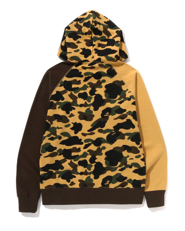 Pánské Mikiny S Kapucí Bape 1st Camo Crazy College Full Zip Žluté | 83514QFZX