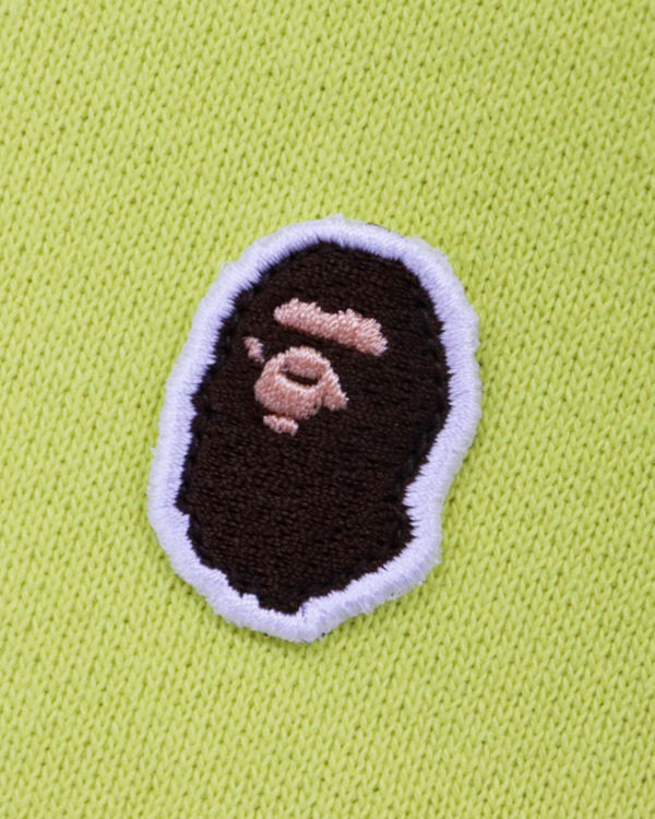 Pánské Mikiny S Kapucí Bape Ape Head One Point Relaxed Fit L/S Žluté | 15720IWAH