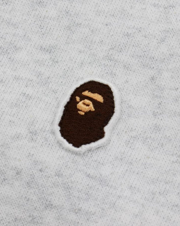 Pánské Mikiny S Kapucí Bape Ape Head One Point Relaxed hooded Světle Šedé | 30867FRCJ