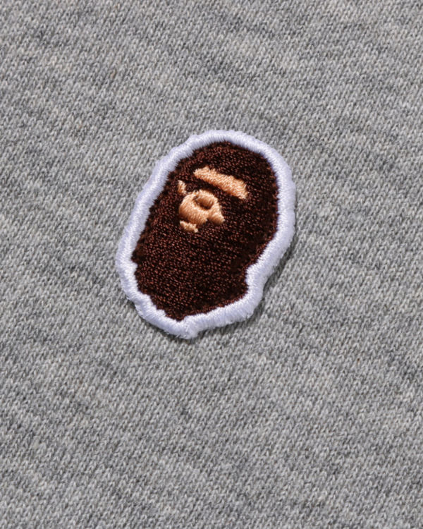 Pánské Mikiny S Kapucí Bape Ape Head One Point Relaxed Fit Pullover Šedé | 35967VGOZ