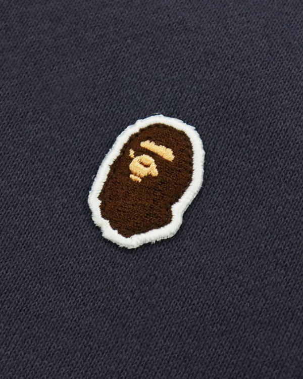 Pánské Mikiny S Kapucí Bape Ape Head One Point Relaxed hooded Tmavě Fialové | 90176QHDF