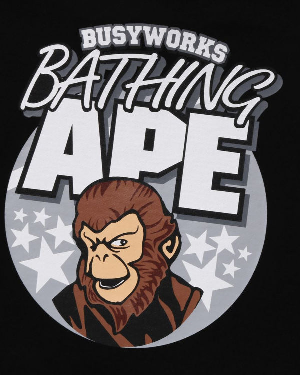 Pánské Mikiny S Kapucí Bape Ape Relaxed Fit Pullover Černé | 69107CSFU