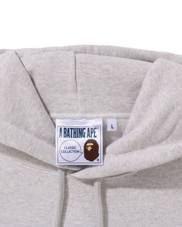 Pánské Mikiny S Kapucí Bape Ape Relaxed Fit Pullover Šedé | 93405QMAT