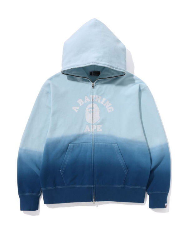 Pánské Mikiny S Kapucí Bape College Gradation Relaxed Fit Full Zip Blankyt | 25398ZGIU