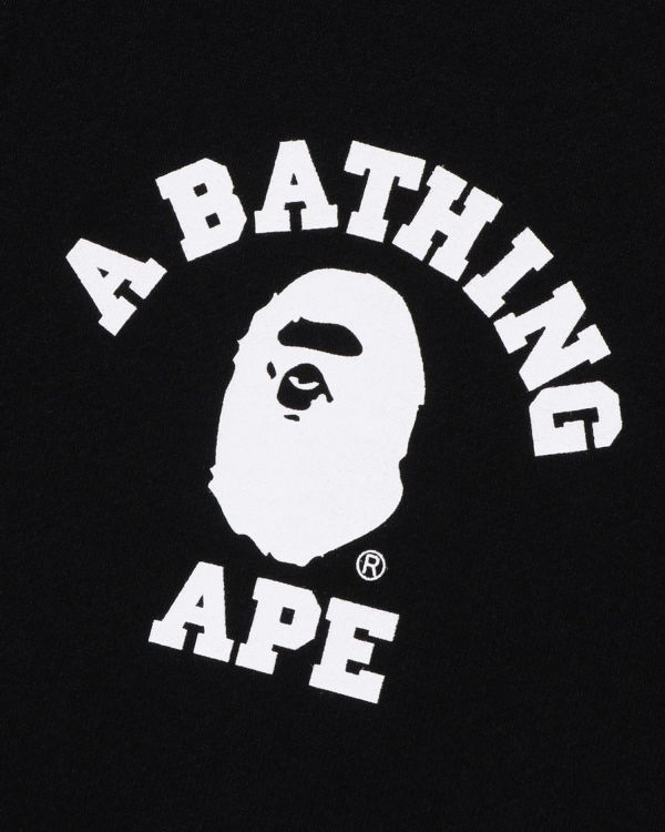 Pánské Mikiny S Kapucí Bape College Relaxed Fit Full Zip Černé | 09147IOGY