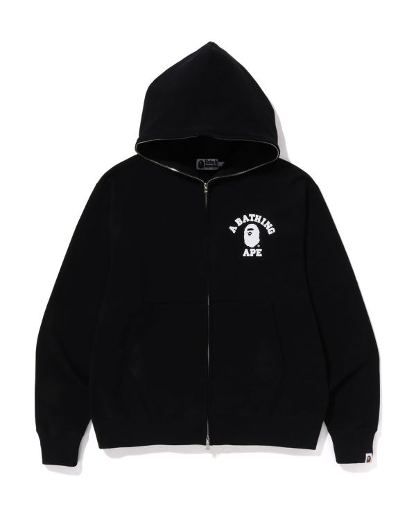 Pánské Mikiny S Kapucí Bape College Relaxed Fit Full Zip Černé | 09147IOGY