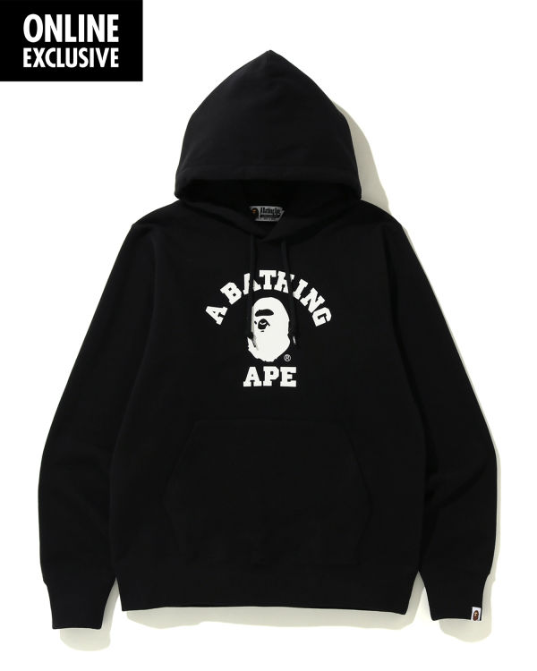 Pánské Mikiny S Kapucí Bape College Černé | 38159UNOX
