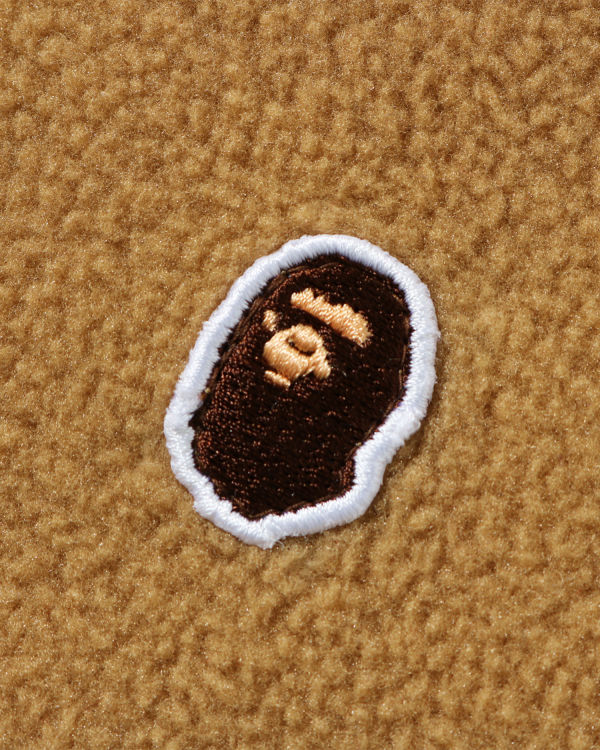 Pánské Mikiny S Kapucí Bape Fleece one point zip Béžový | 49136INTA