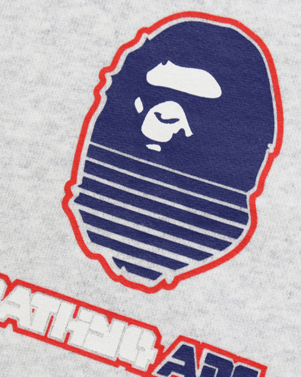 Pánské Mikiny S Kapucí Bape Grafická #1 Pullover Světle Šedé | 32695YQUC