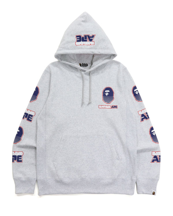 Pánské Mikiny S Kapucí Bape Grafická #1 Pullover Světle Šedé | 32695YQUC