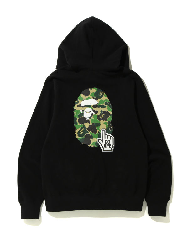 Pánské Mikiny S Kapucí Bape Online full zip Černé | 05496KHRJ