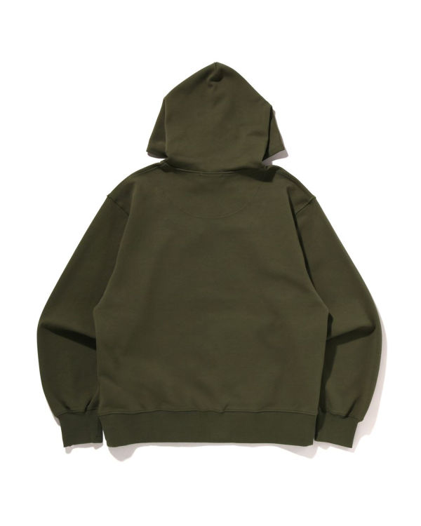 Pánské Mikiny S Kapucí Bape STA Logo Relaxed Fit Pullover Zelene | 94568ZWNM