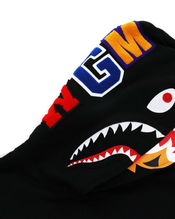 Pánské Mikiny S Kapucí Bape Shark Inside Tiger Pullover Černé | 06514BDXO
