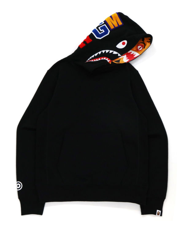 Pánské Mikiny S Kapucí Bape Shark Inside Tiger Pullover Černé | 06514BDXO