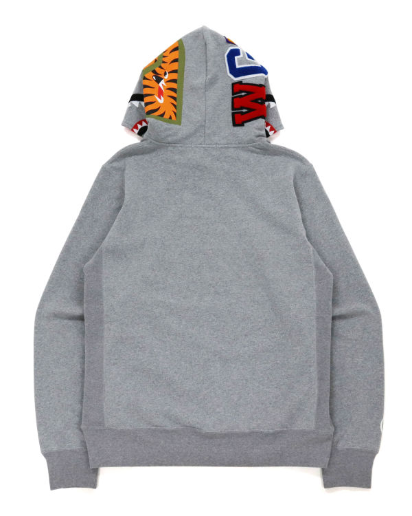 Pánské Mikiny S Kapucí Bape Shark Inside Tiger Pullover Šedé | 76231WSNH