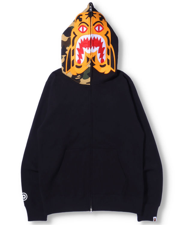 Pánské Mikiny S Kapucí Bape Tiger Full Zip Černé | 84625LDOI
