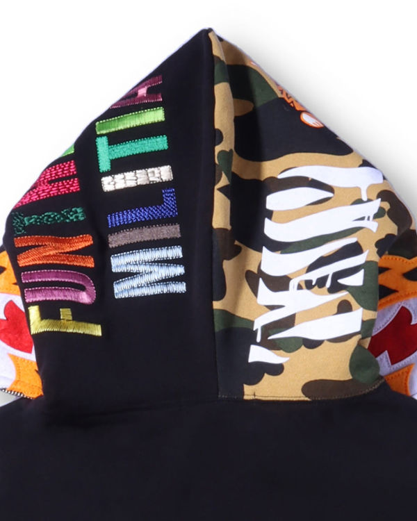 Pánské Mikiny S Kapucí Bape Tiger Full Zip Černé | 84625LDOI