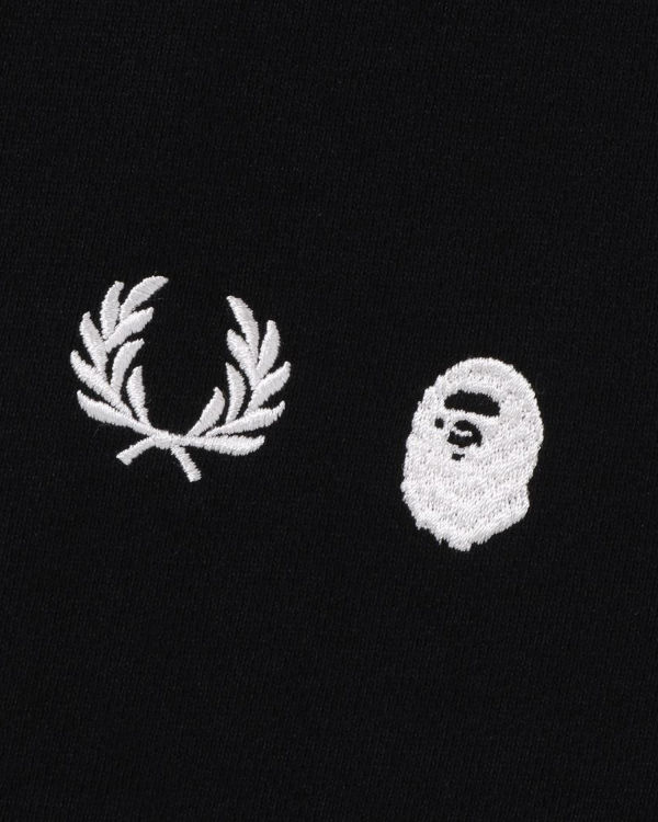 Pánské Mikiny S Kapucí Bape X Fred Perry Color Camo Zip Černé | 57602BYSC