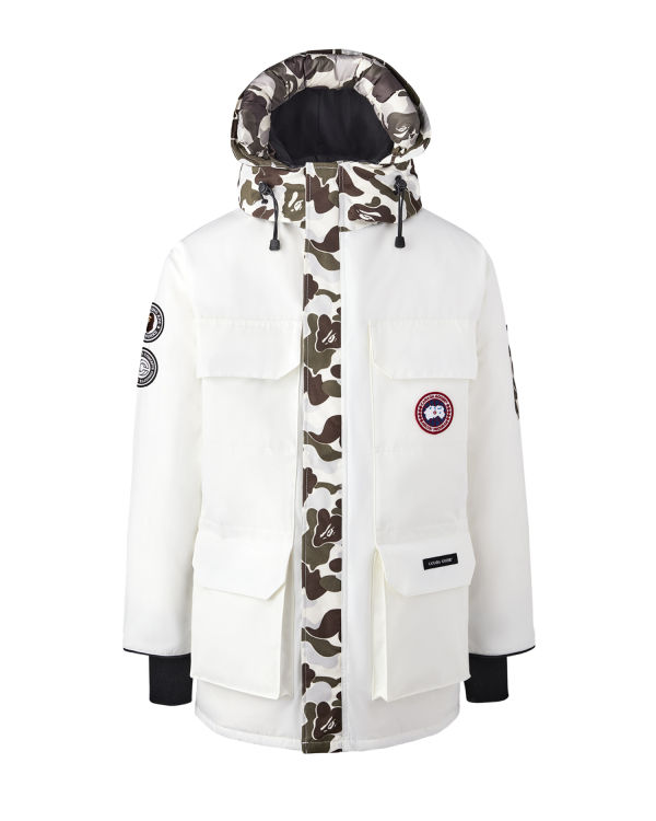 Pánské Parka Bape X Canada Goose X Concepts ABC Camo Expedition Bílé | 90618CXOW