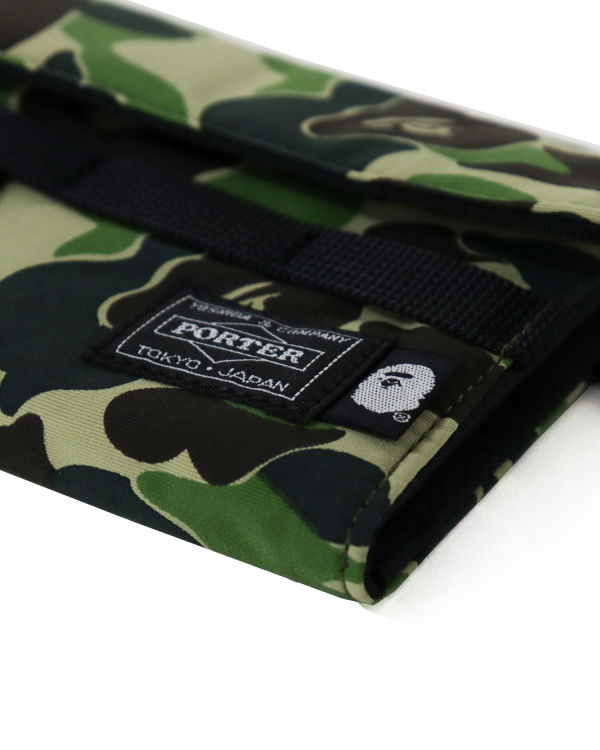 Pánské Peněženky Bape Porter ABC Camo Long Zelene | 06398ZVAD