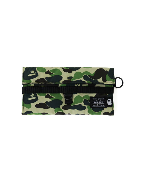 Pánské Peněženky Bape Porter ABC Camo Long Zelene | 06398ZVAD