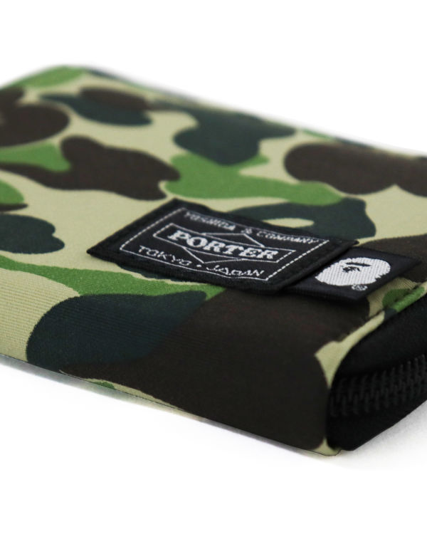 Pánské Peněženky Bape Porter ABC Camo Mini Zelene | 48320MPNE