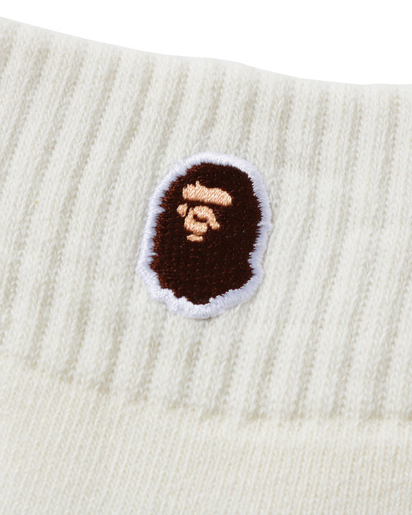 Pánské Ponožky Bape Ape Head One Point Ankle Bílé | 10726ICYK