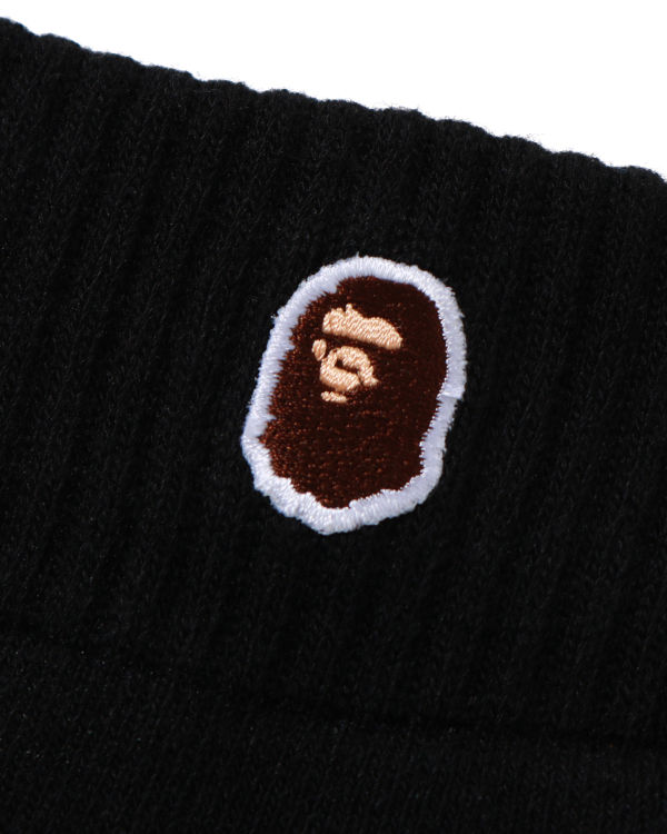 Pánské Ponožky Bape Ape Head One Point Ankle Černé | 69728QYFO
