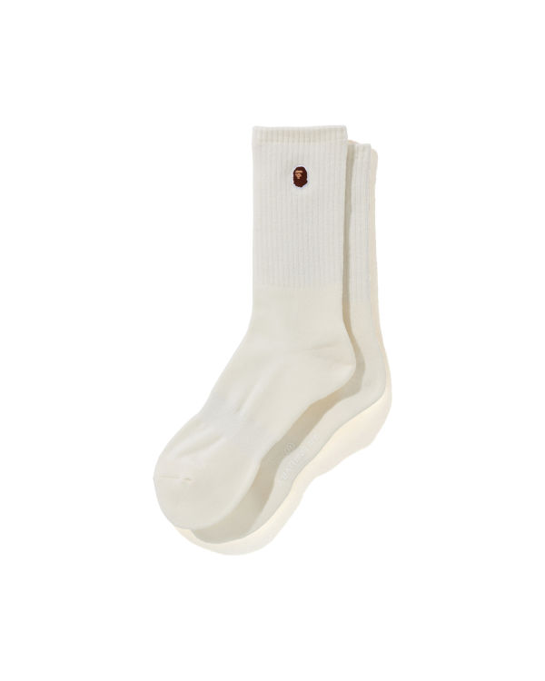 Pánské Ponožky Bape Ape Head One Point Bílé | 38156FQJX