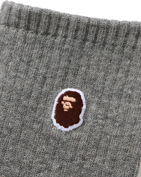 Pánské Ponožky Bape Ape Head One Point Šedé | 59831CRZN