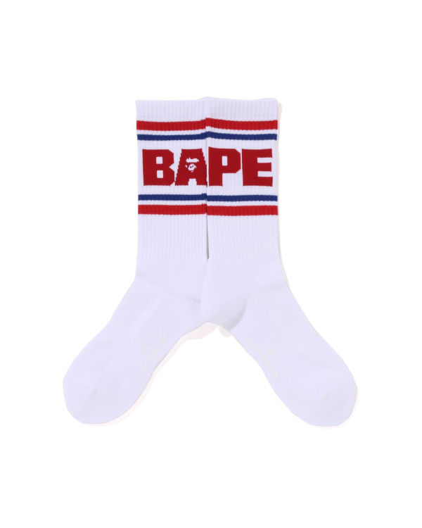 Pánské Ponožky Bape Line Světle Červené | 52130LKPA