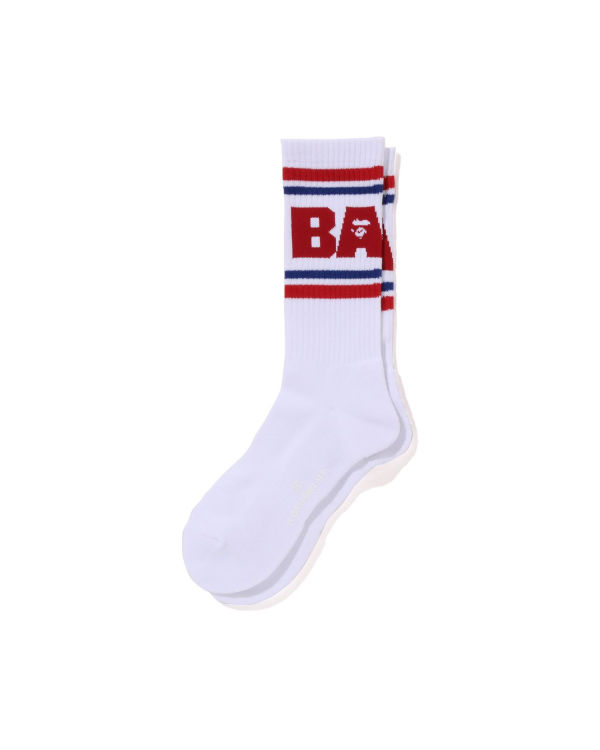 Pánské Ponožky Bape Line Světle Červené | 52130LKPA
