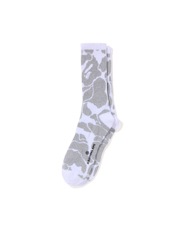 Pánské Ponožky Bape Reflective Camo Bílé | 89210BXMU