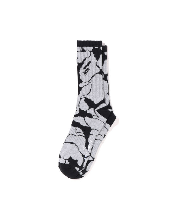 Pánské Ponožky Bape Reflective Camo Černé | 03495JWTM