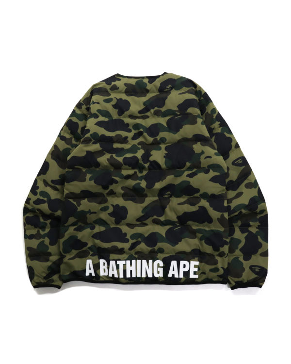 Pánské Péřové Bundy Bape 1st Camo Light Weight Zelene | 53126QISP