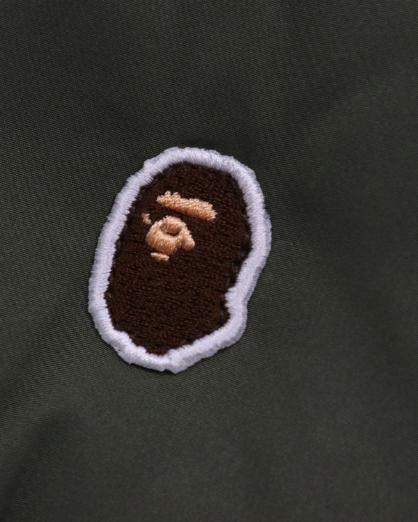 Pánské Péřové Bundy Bape Ape Head One Point Zelene | 09368GSHT