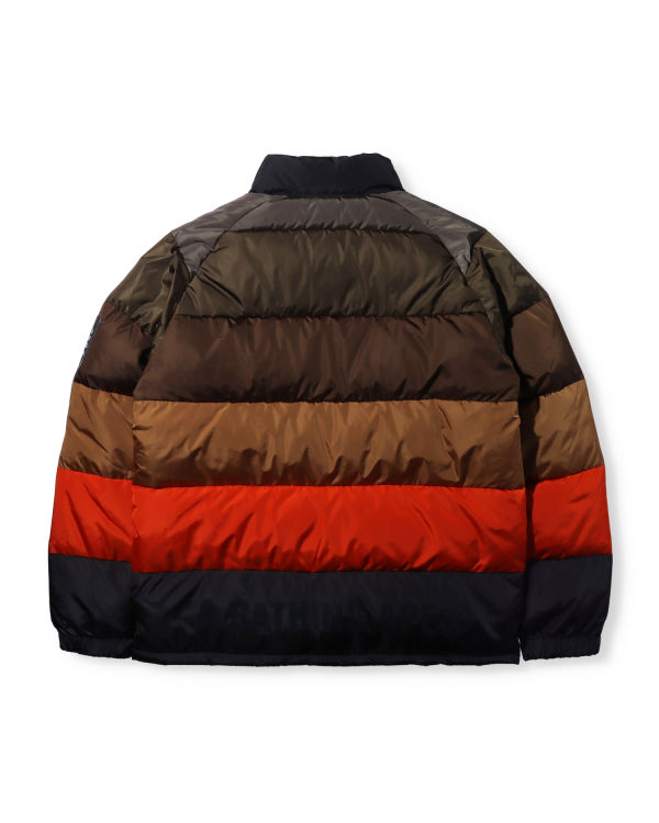 Pánské Péřové Bundy Bape Hoop Classic Hnědé Červené Tmavě Blankyt | 49052TOSL