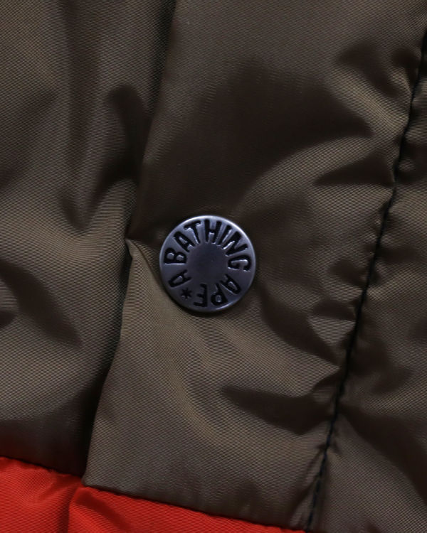 Pánské Péřové Bundy Bape Hoop Classic Hnědé Červené Tmavě Blankyt | 49052TOSL