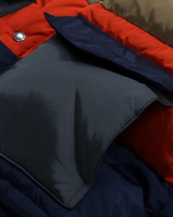 Pánské Péřové Bundy Bape Hoop Classic Hnědé Červené Tmavě Blankyt | 49052TOSL