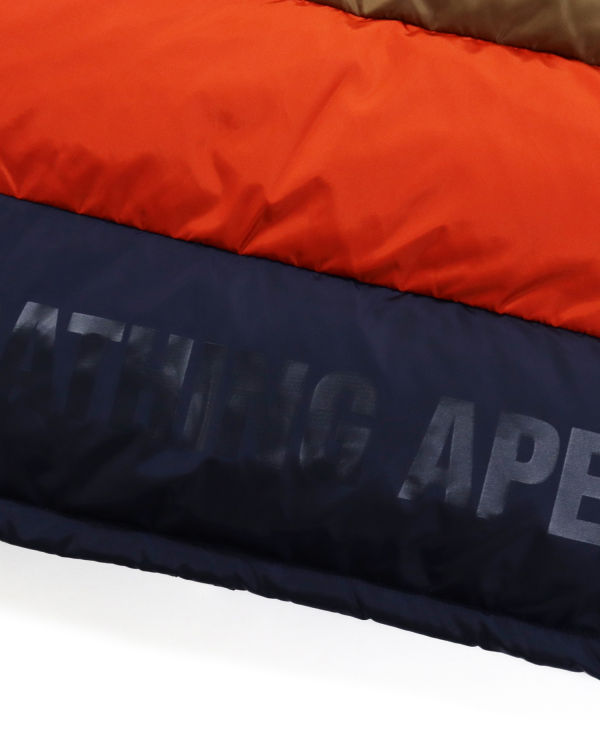 Pánské Péřové Bundy Bape Hoop Classic Hnědé Červené Tmavě Blankyt | 49052TOSL