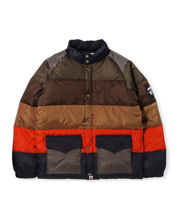 Pánské Péřové Bundy Bape Hoop Classic Hnědé Červené Tmavě Blankyt | 49052TOSL