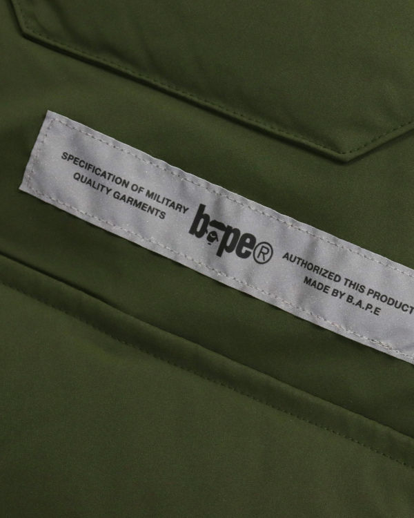 Pánské Péřové Bundy Bape Loose Fit Long Zelene | 47621HJNS