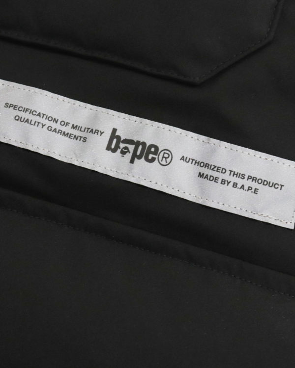 Pánské Péřové Bundy Bape Loose Fit Long Černé | 57219ZNVJ