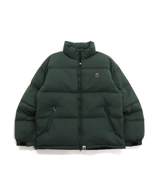 Pánské Péřové Bundy Bape One Point Loose Fit Tmavě Zelene | 79183RVMH
