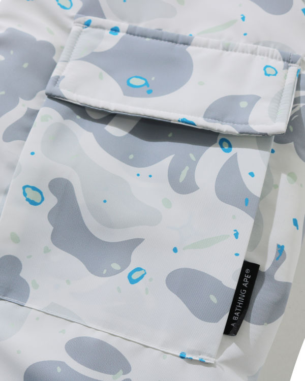 Pánské Péřové Bundy Bape Space Camo Military Loose Fit Bílé | 10498FLPK