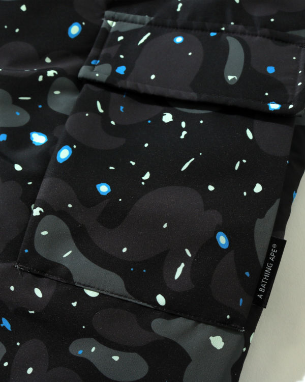 Pánské Péřové Bundy Bape Space Camo Military Loose Fit Černé | 30259RAOF